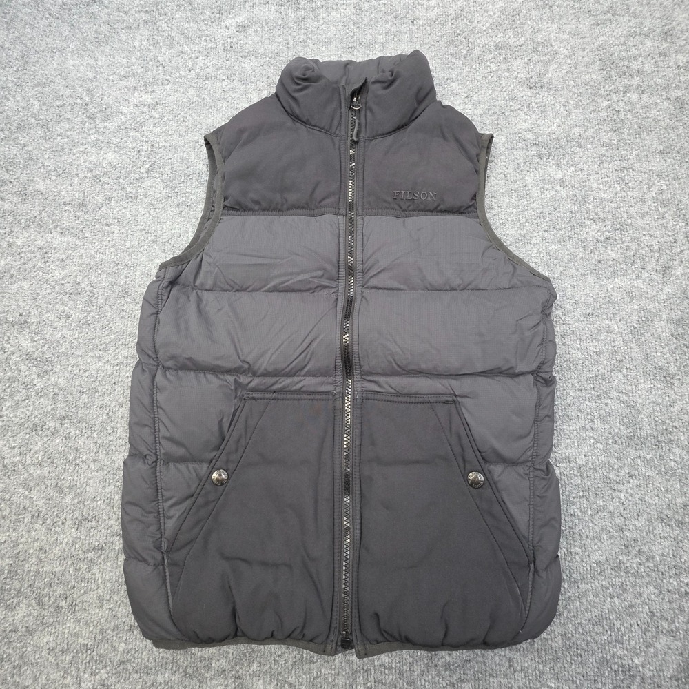 Filson Featherweight Goose Down Vest 700 Fill Power WOMEN'S Size XS Black